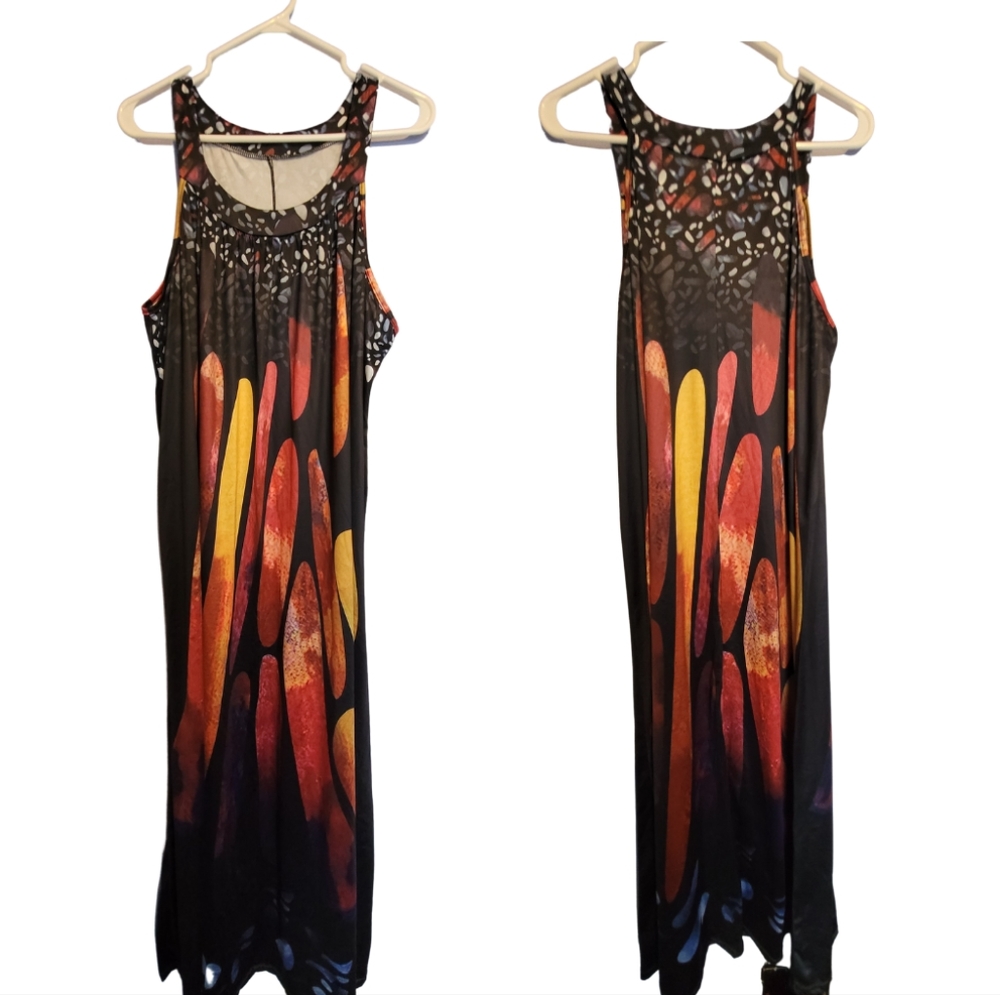 Butterfly inspired maxi dress